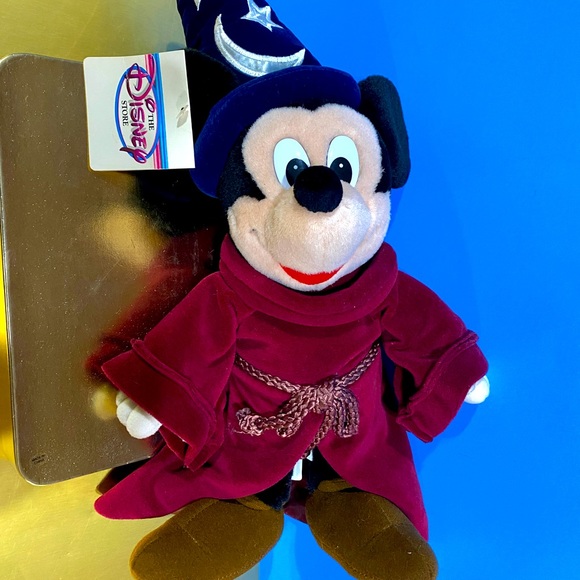 DISNEY NWT VTG 90s FANTASIA MICKEY MOUSE SORCERER PLUSH DISNEY STORE EXCLUSIVE - Picture 7 of 13